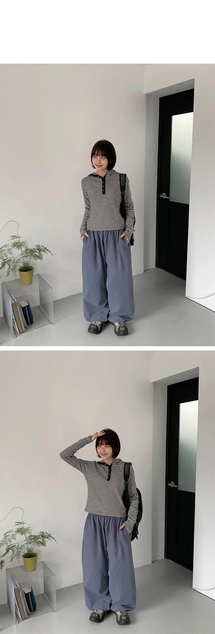 [에이블리단독][BAONHAUS] 프니디 코튼 밴딩 컬러 와이드 팬츠 (8color) 상세 이미지 35