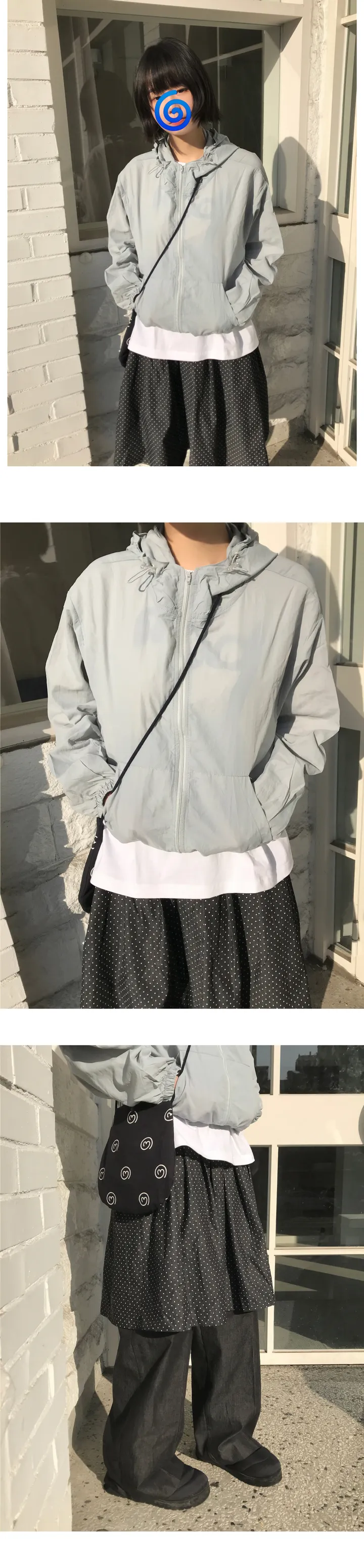 [ 당일발송 ] 후드 바람막이 점퍼 (5 color) 상세 이미지 5