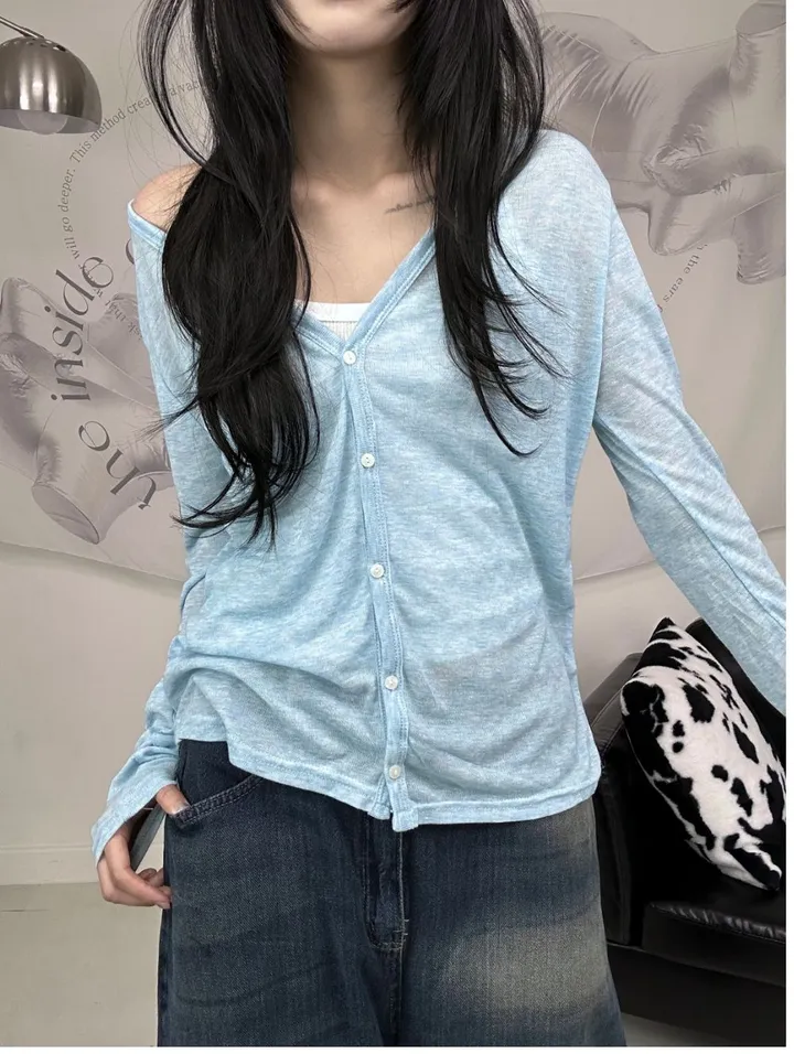 [핏 보장/ 간절기템] 샤인 시스루 가디건 (6color) 상세 이미지 23