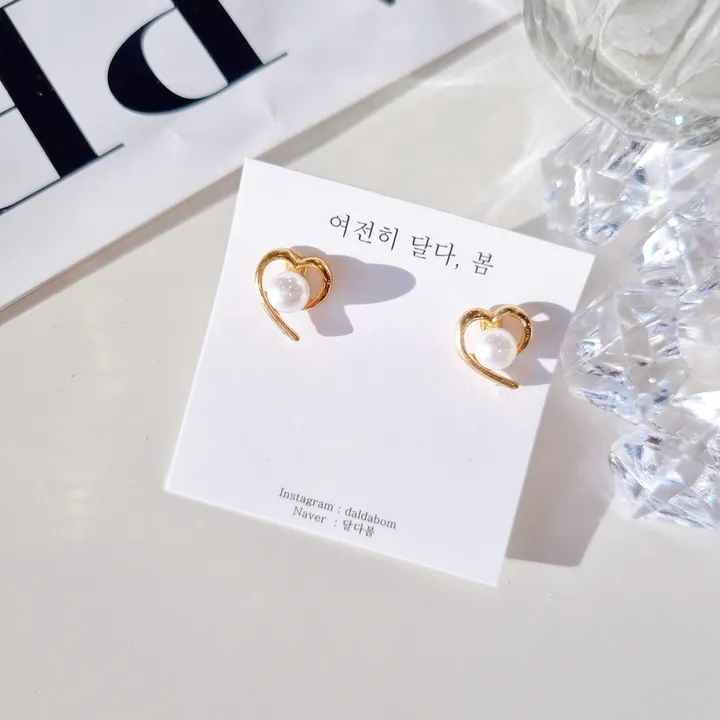 ❤[1,900원 오늘만🔥/당일]❤ 목걸이 귀걸이 집게핀 반지 리본 진주 발레코어 은색 금색 실버 골드 나비 하트 친구 생일 선물 학생 우정 커플 초커 목걸이 상세 이미지 53