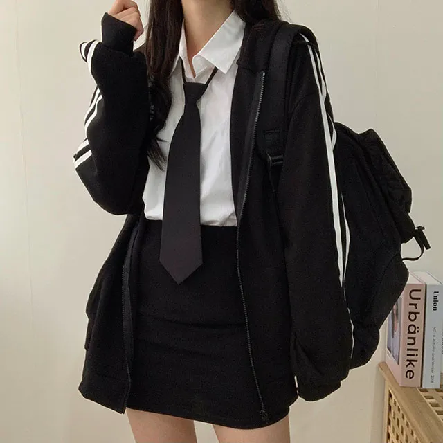 (◞˃ᆺ˂)◞💖[박시핏!/5컬러] 꾸안꾸강추 핏 예쁜 오버핏 심플 베이직 라인 두줄 포인트 기본 후드집업 상세 이미지 13