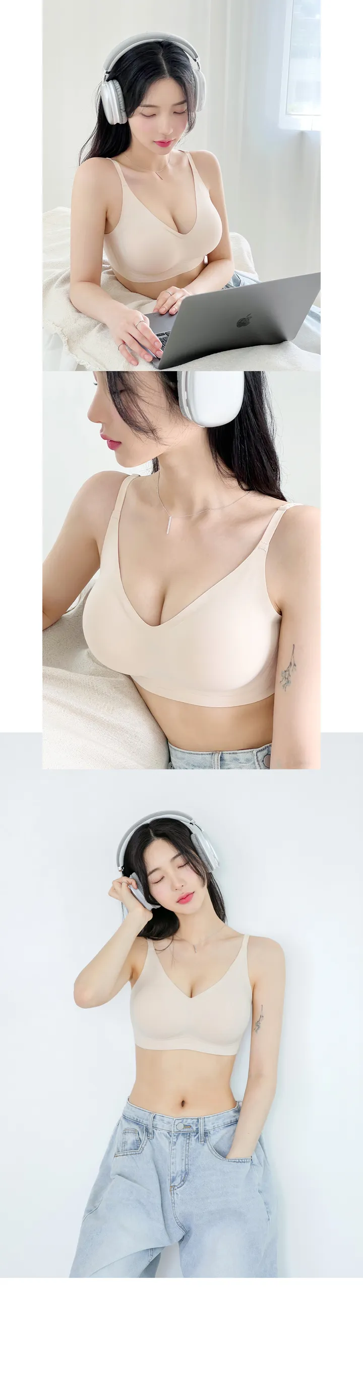볼륨장인 뽕브라몰 자체제작💖 마이스킨 브라 상세 이미지 35