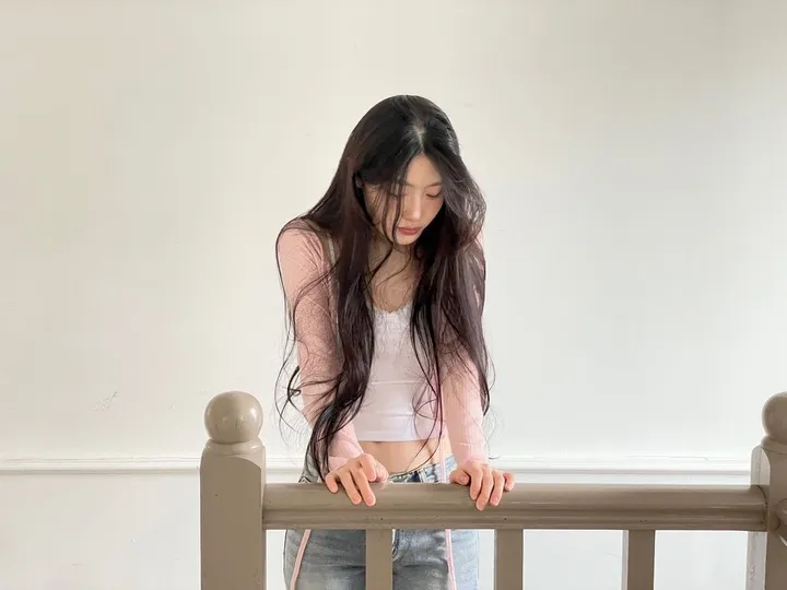 6color 루니 여리핏 리본 시스루 롱슬리브 가디건 상세 이미지 21