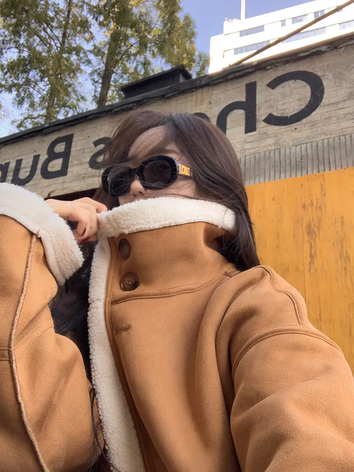 [따숩🌡️/안감양털]스웨이드 양털 하이넥 무스탕 자켓 상세 이미지 19