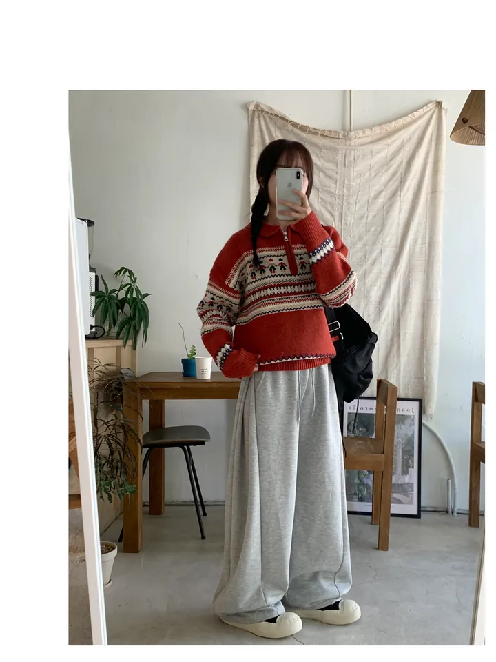 (숏,롱기장)후루 옆트임 와이드팬츠 상세 이미지 8