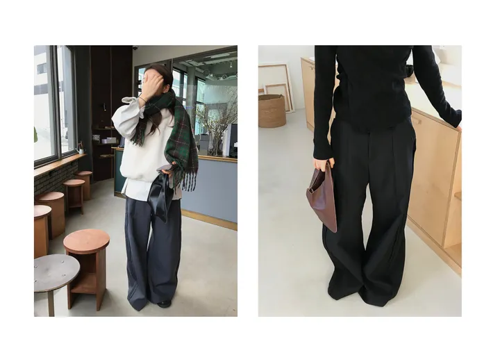 Side Line Boots-Cut Slacks 상세 이미지 1