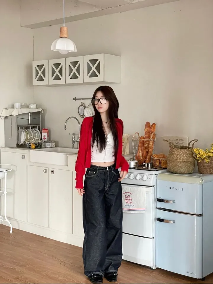 핀터 잘록 꽈배기 브이넥 버튼 긴팔 니트 가디건 4color 상세 이미지 23