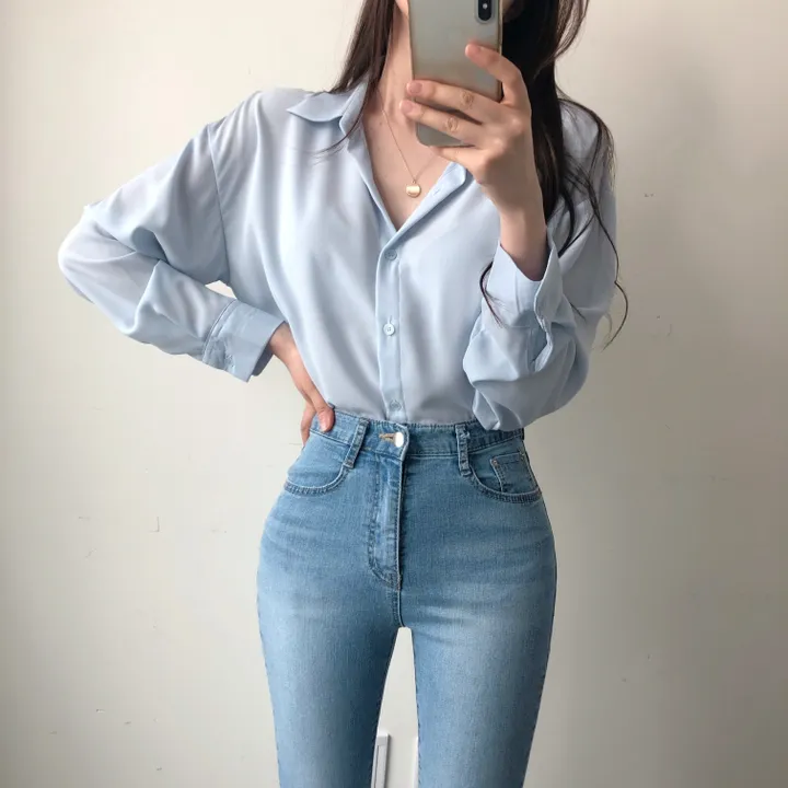(Made/색감굿-핏예쁜) 촤르르 쉬폰 찰랑 데일리 셔츠 상세 이미지 28