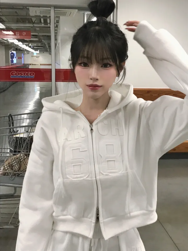 [기모/봄까지쭉] 유어 기모 트레이닝 후드 집업 상세 이미지 11