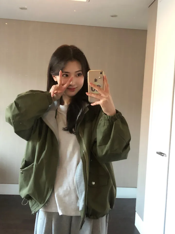 [최저가보장/후드탈부착!] 루즈핏 후드 레이어드 야상 점퍼 누빔 안감있음 -2colo 상세 이미지 46