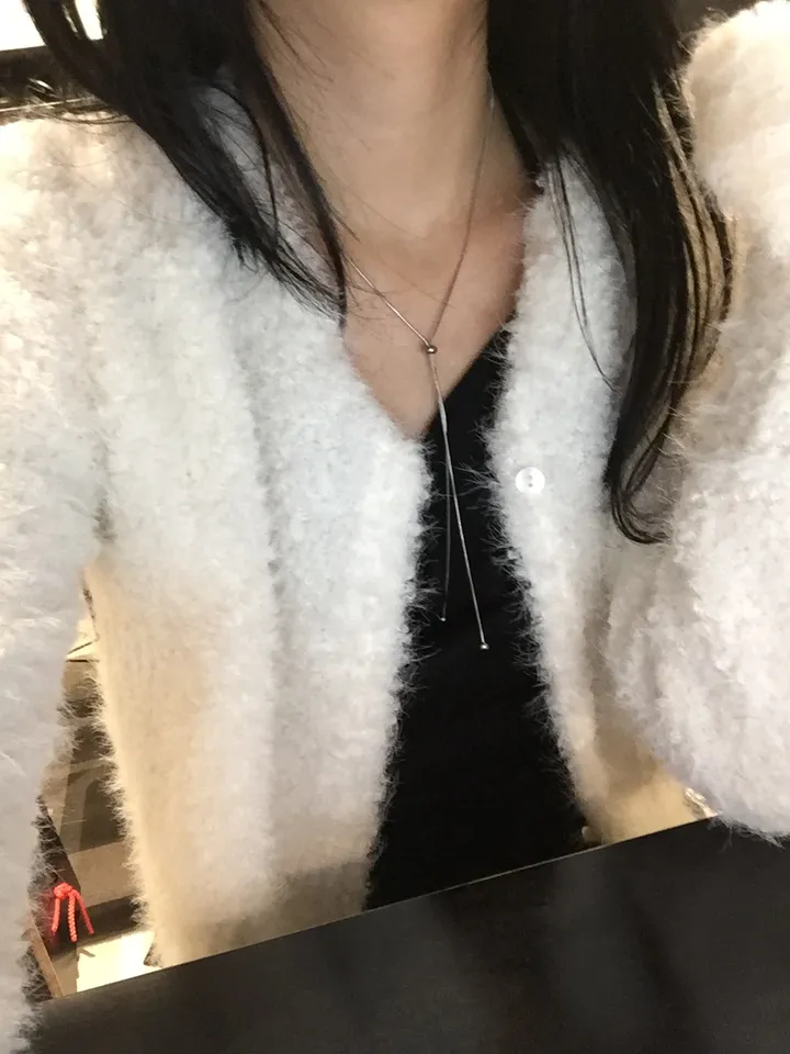 2LINE DROP NECKLACE 2라인 드롭 실버 목걸이 상세 이미지 5