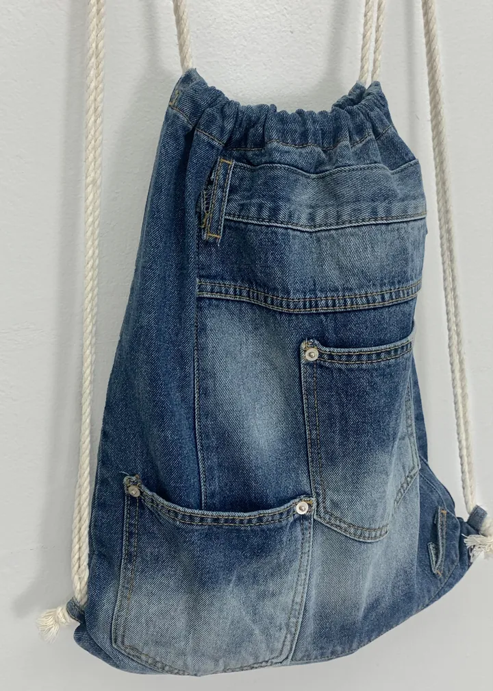 (주문폭주/당일출고) 데님 짐색 / COTI DENIM GYM SACK 상세 이미지 4