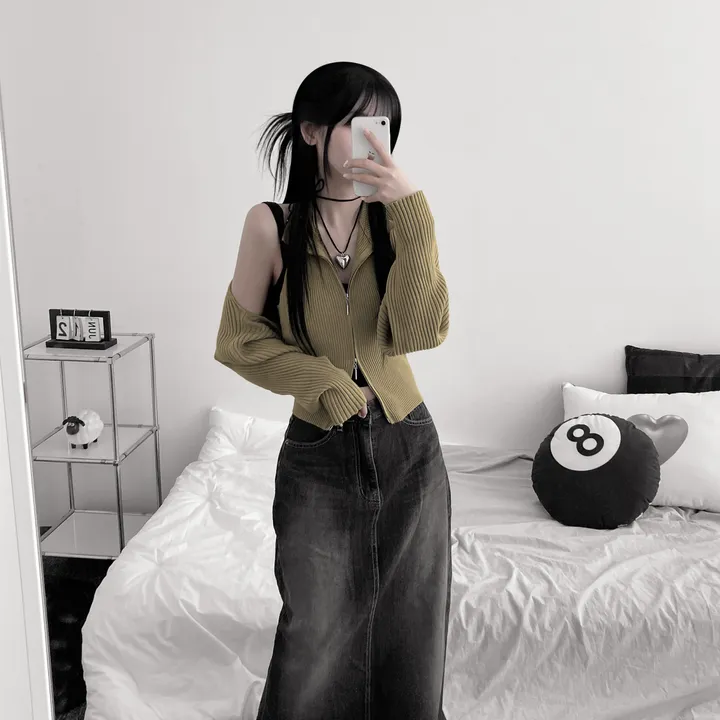 [고퀄,말라핏/set가격] Bolero sleeveless twin set [ 지퍼 투웨이 홀터넥 나시 + 볼레로 세트 ] 상세 이미지 7