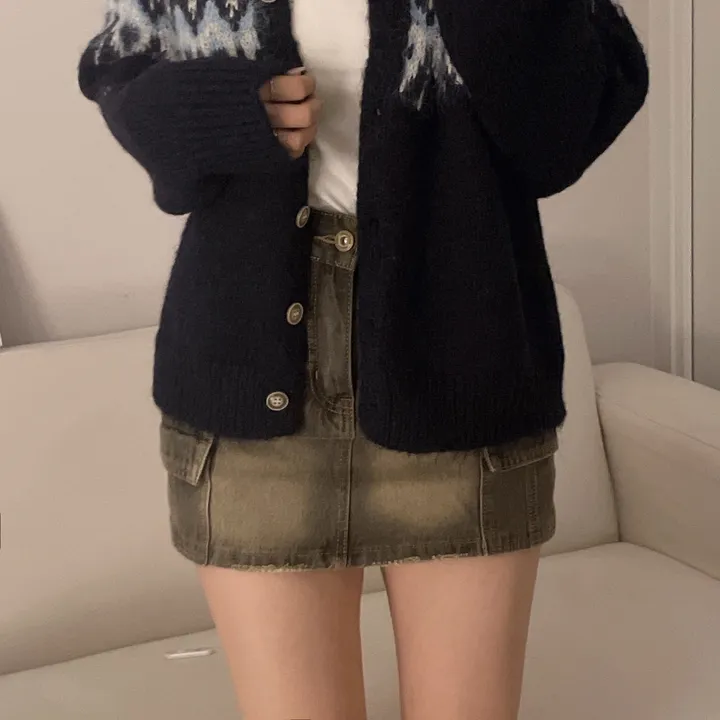 [손등덮는/🧶여리포근] 겨울 필수 아이템! 아벨 노르딕 앙고라 긴팔 니트 가디건 상세 이미지 18