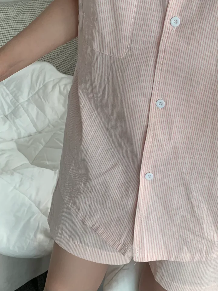 [자체제작][2size/4color] shirt pajamas set 커플잠옷 상세 이미지 17