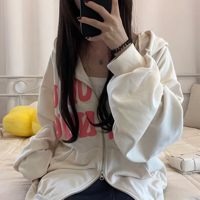 [기모ver.추가/특가할인중] 교복템강추 보호본능핏~  데일리 캐주얼 투웨이 발포 레터링 후드집업 상세 이미지 44