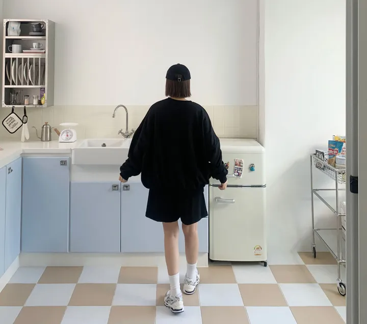 완전편한 셋업 트레이닝 반바지 세트 상세 이미지 5