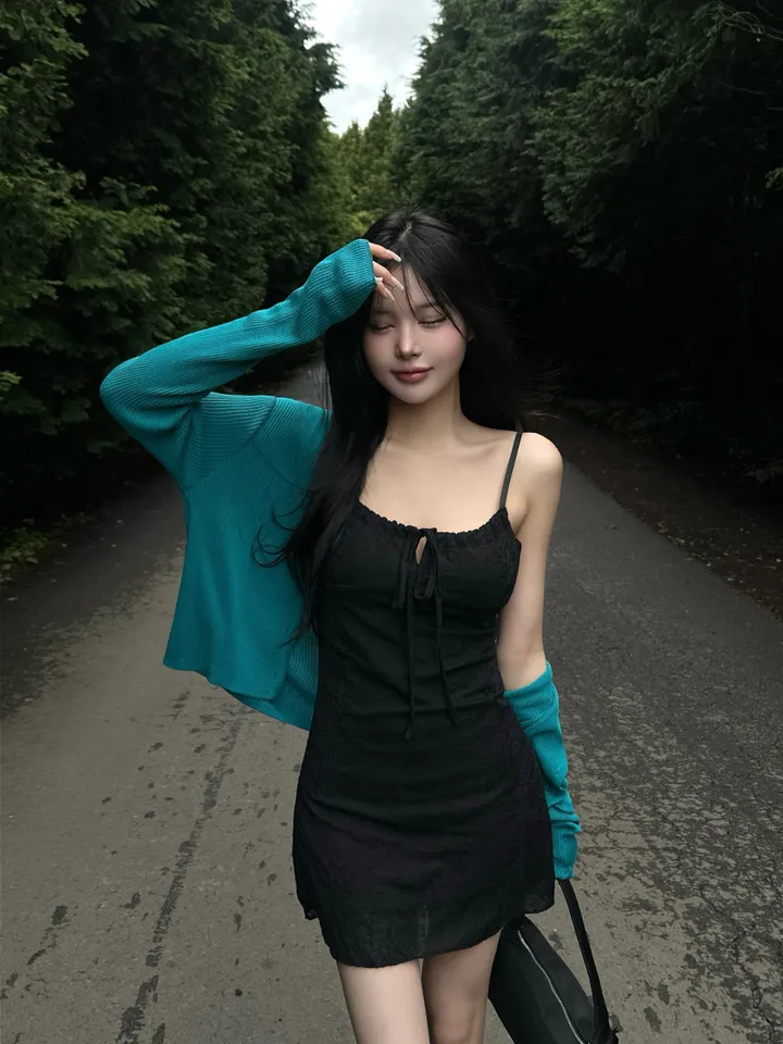 드레스 모델 착용 이미지-S1L53