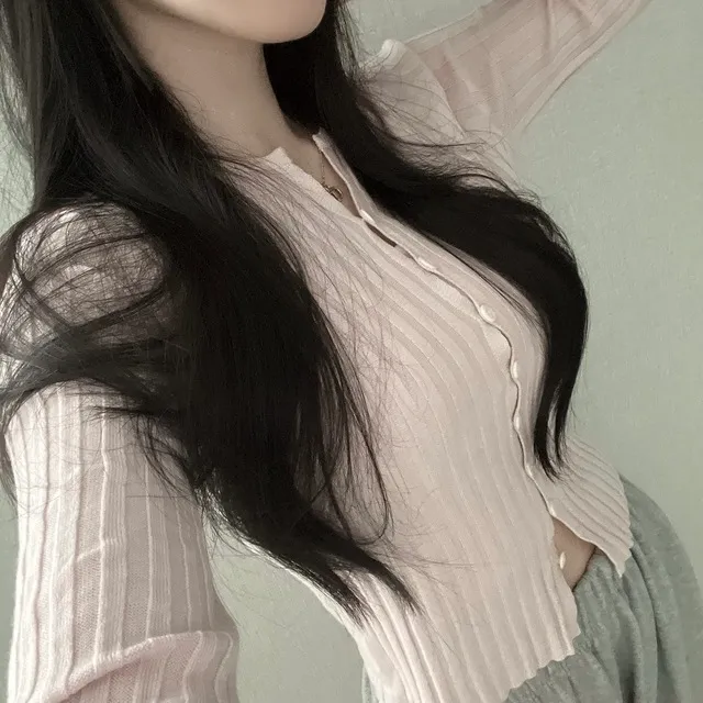 [ 누적판매1,000장🔥/여리핏! ] 클린 잔골지 슬림핏 긴팔 가디건 (7col) 상세 이미지 18