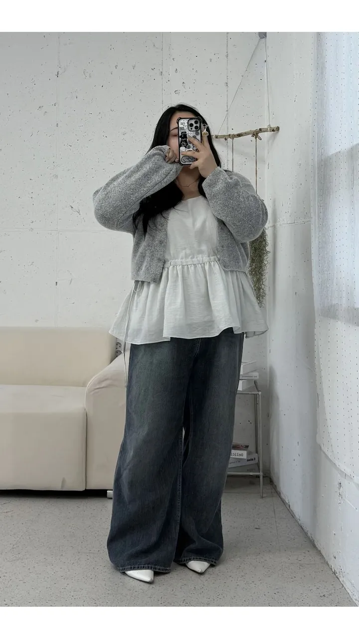 솜사탕 가디건 잘 늘어나는 니트 가디건 봄 꽃놀이 필수템 아우터 CD 상세 이미지 14