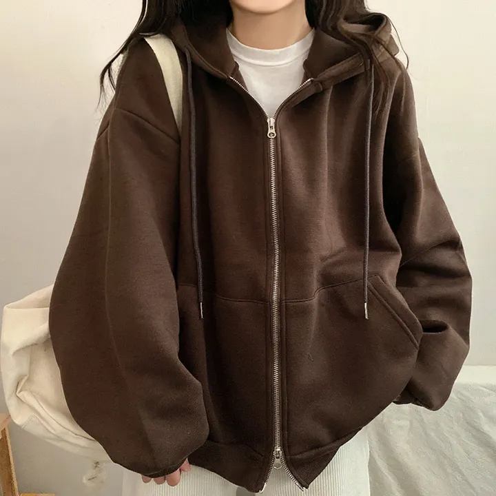 [기모/6color] 마일드 데일리 오버핏 투웨이 무지 후드집업 상세 이미지 13