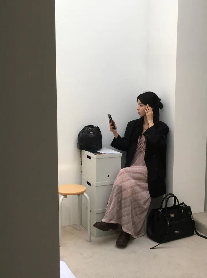 물방울 롱 네크리스 목걸이 상세 이미지 6