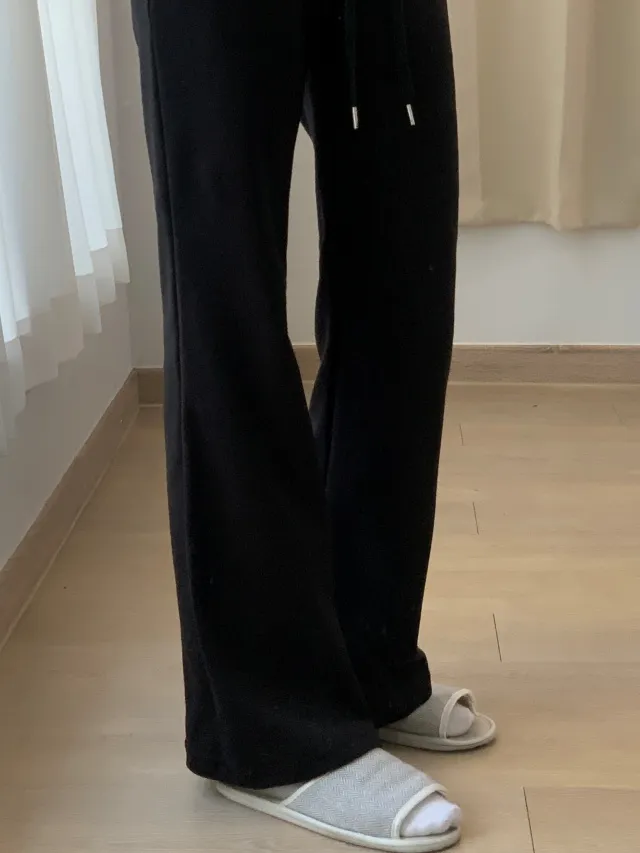 (핏대박) 부츠컷 밴딩 롱기장 꾸안꾸 골반 보정 슬림 말라핏 키큰녀 운동 봄 여름 가을 간절기 데일리룩 바지 츄리닝 트레이닝 팬츠 4color 상세 이미지 8
