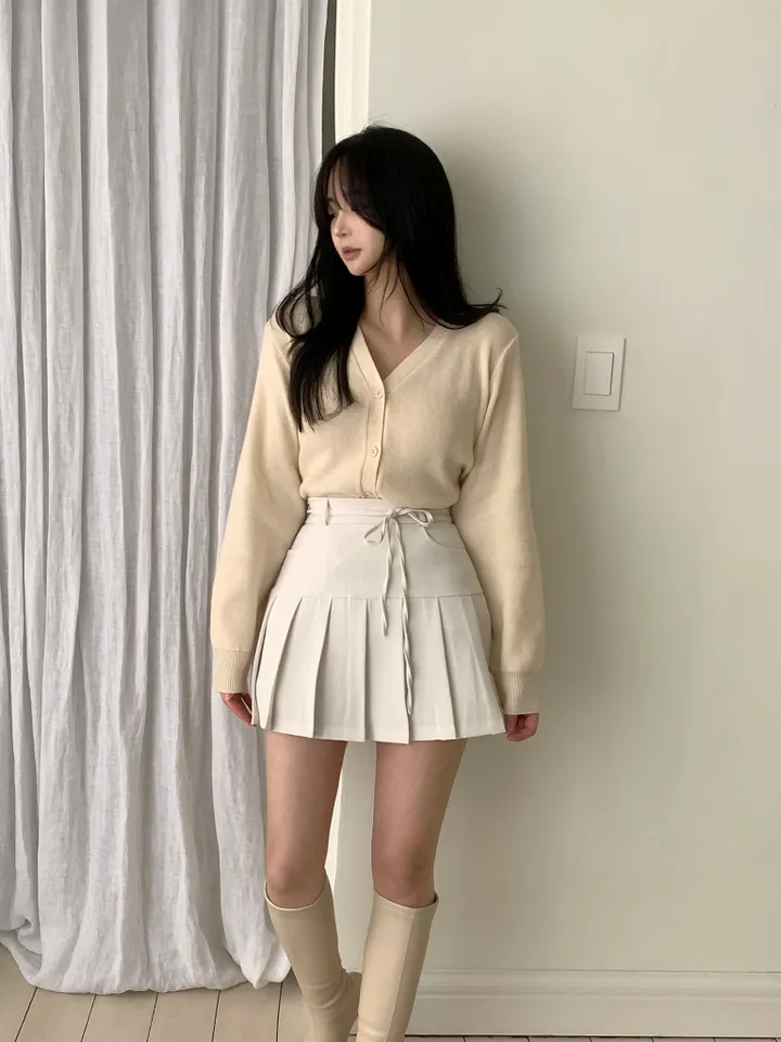 [감사특가!핏보장!]데일리 브이넥 허리쏙 니트 여리핏 가디건 10color 상세 이미지 50