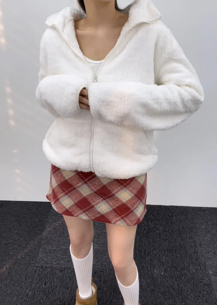 *부들양털후리스 3 SIZE * 후리스 가을 겨울 양털 오버핏 플리스 뽀글이 극세사 홈웨어 아우터 커플템 상세 이미지 18