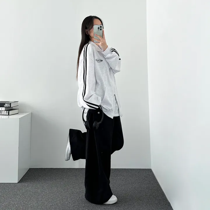 ⭐ 봄신상! [캐주얼/묶음할인] 오버핏 바운더리 투웨이 카라 집업 3color 상세 이미지 14