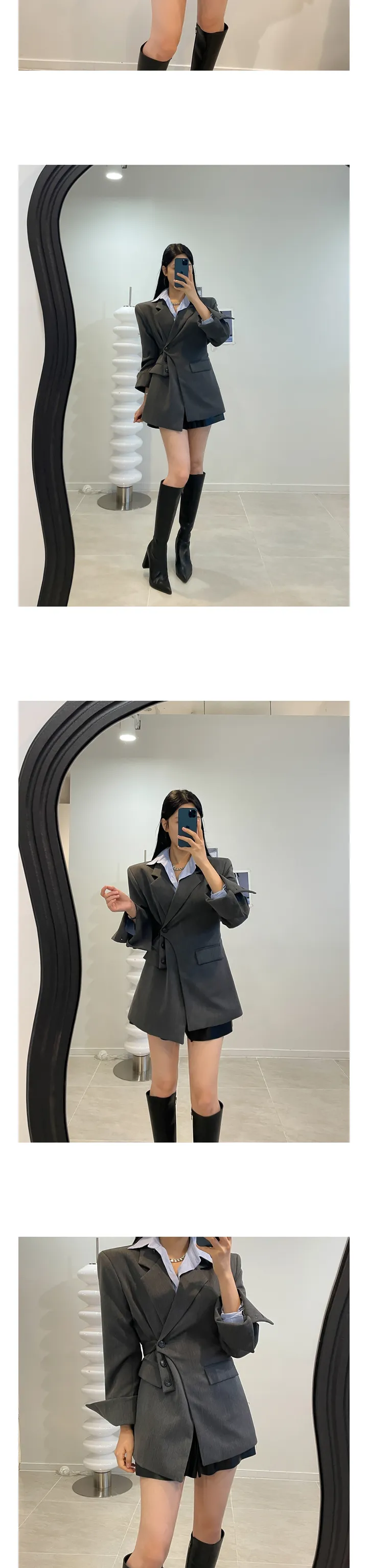 [최저가/당일출고] 라쉬 언발버튼 자켓 상세 이미지 13