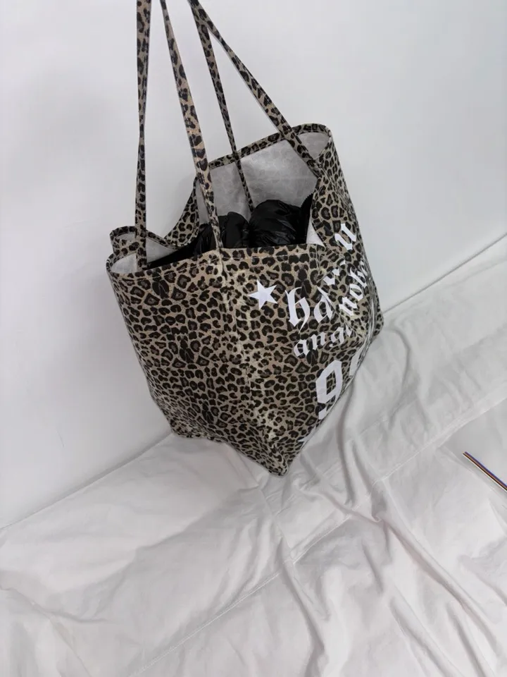 MADE / Harajuku Angel Big Bag / Y2K 갸루 빈티지 레오파드 보부상가방 레터링백 숄더백 빅백 헬스가방 여행가방 상세 이미지 9