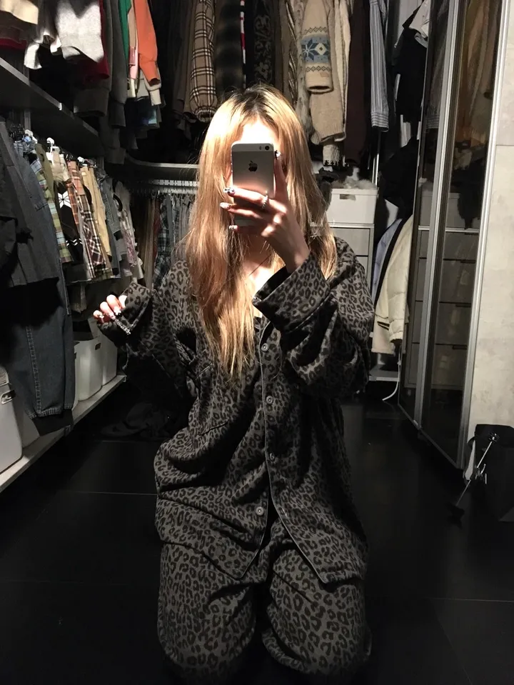 🖤모델 전컬러 소장🖤 호피 잠옷 세트 상세 이미지 7