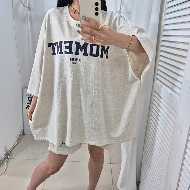 [4COLOR/~3XL] 오버핏 모먼트 트레이닝세트 상세 이미지 13