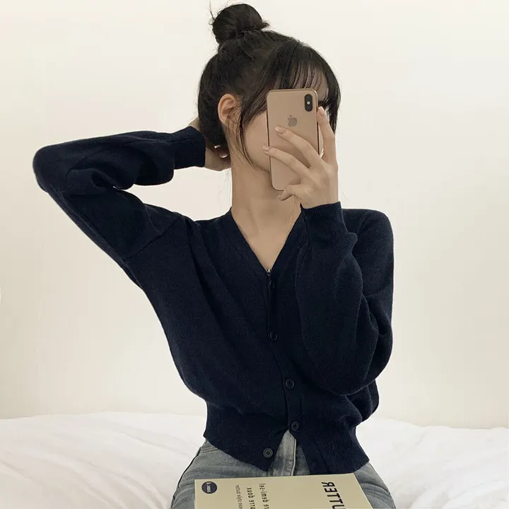 [팔뚝살커버!] 허리잘록~ 포근 브이넥 데일리 브이넥 아방핏 니트가디건 상세 이미지 29