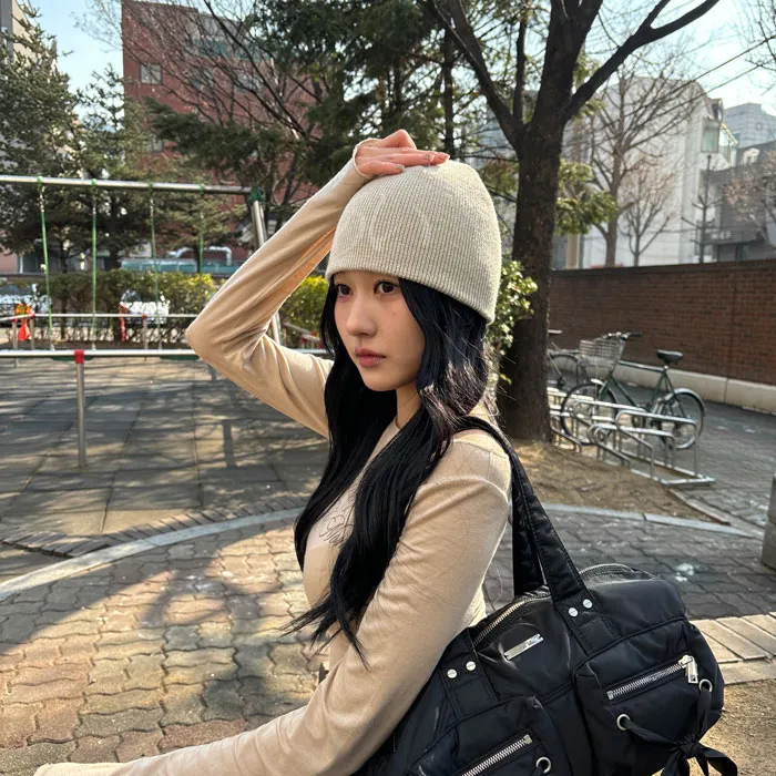 당일발송 핸드메이드 국내제작 Y2K키치 UNISEX 레터 사계절 숏 비니 상세 이미지 33