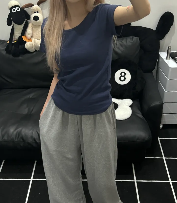 [🎀누적판매 2천장🎀] Butter slimfit u-neck short sleeve T 버터 슬림핏 유넥 반팔티 상세 이미지 25