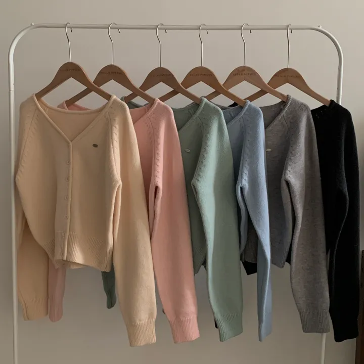 [스탠다드핏/데일리🤎] 리너스 실버 펜던트 나그랑 브이넥 니트가디건 - 6color 상세 이미지 43