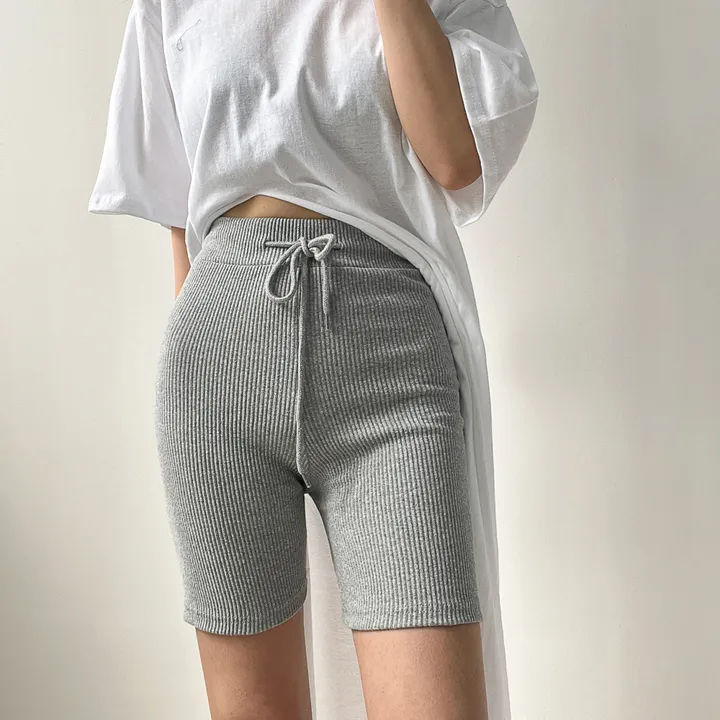 쫀쫀 스판 스트링 4부 골지 레깅스 3color 상세 이미지 20