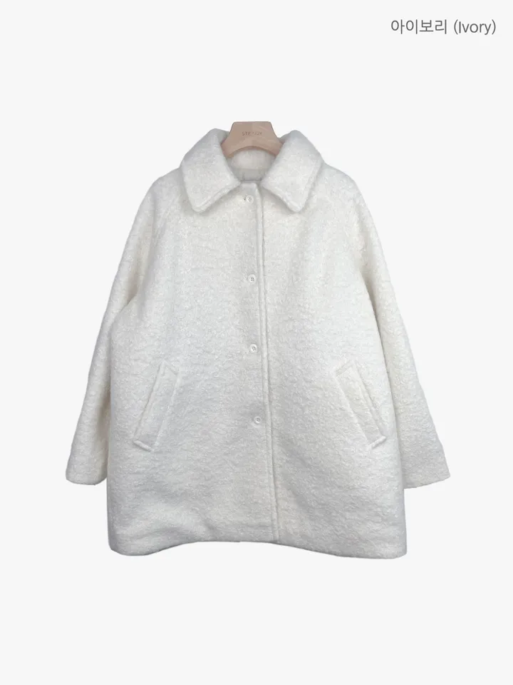 [울코트/울40%/누빔] 코지 부클코트 하프코트 코트 (3colors) 상세 이미지 6