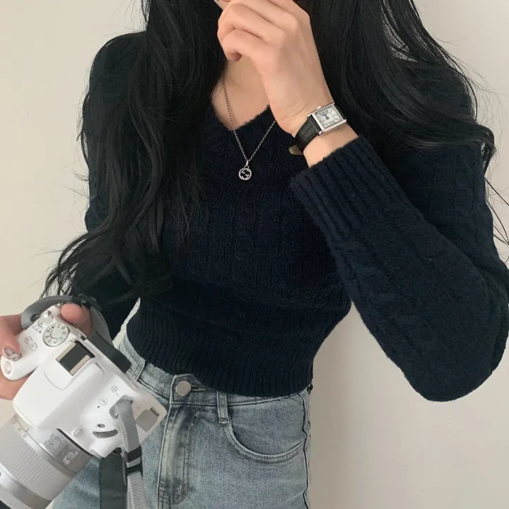 [허리보정2탄] 에브리데이 꽈배기 브이넥 니트 ;4col 상세 이미지 49