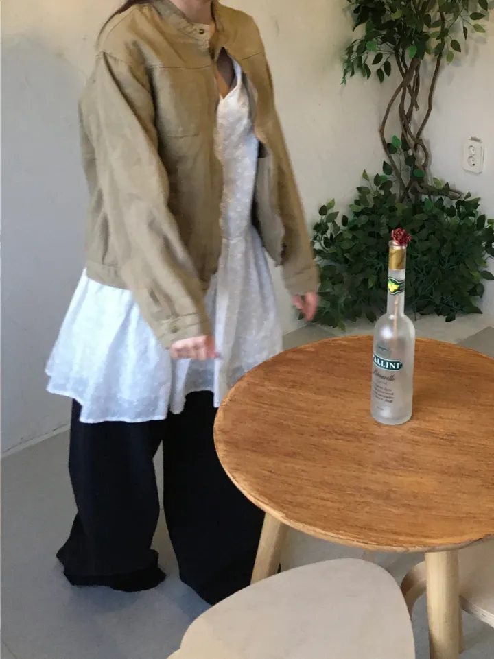 [봄신상💐](2colors/주문폭주🎉/투웨이) 빈티지 블루종 코튼 면 라이더 점퍼 자켓 jk 상세 이미지 6
