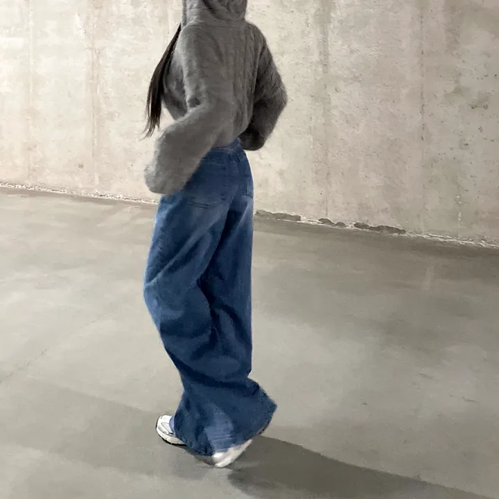 [3color/주인장인생템] 모디 립포켓 탄탄 롱 와이드데님 롱팬츠 키큰녀청바지 인생청바지 상세 이미지 27