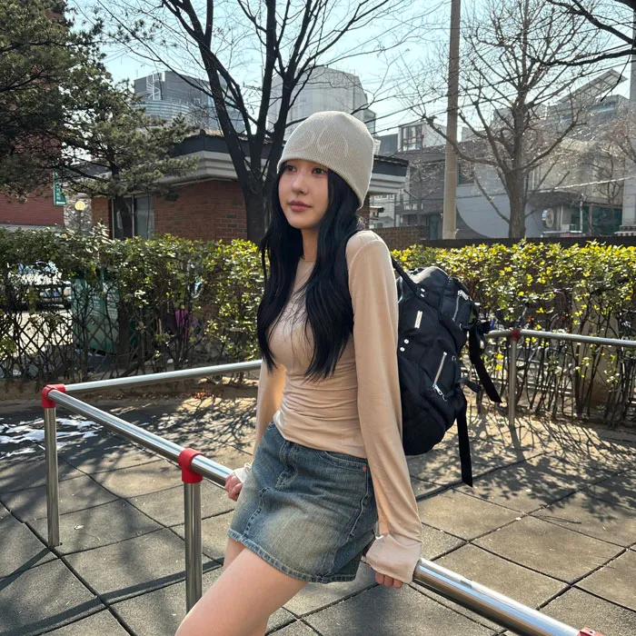 당일발송 핸드메이드 국내제작 Y2K키치 UNISEX 레터 사계절 숏 비니 상세 이미지 35