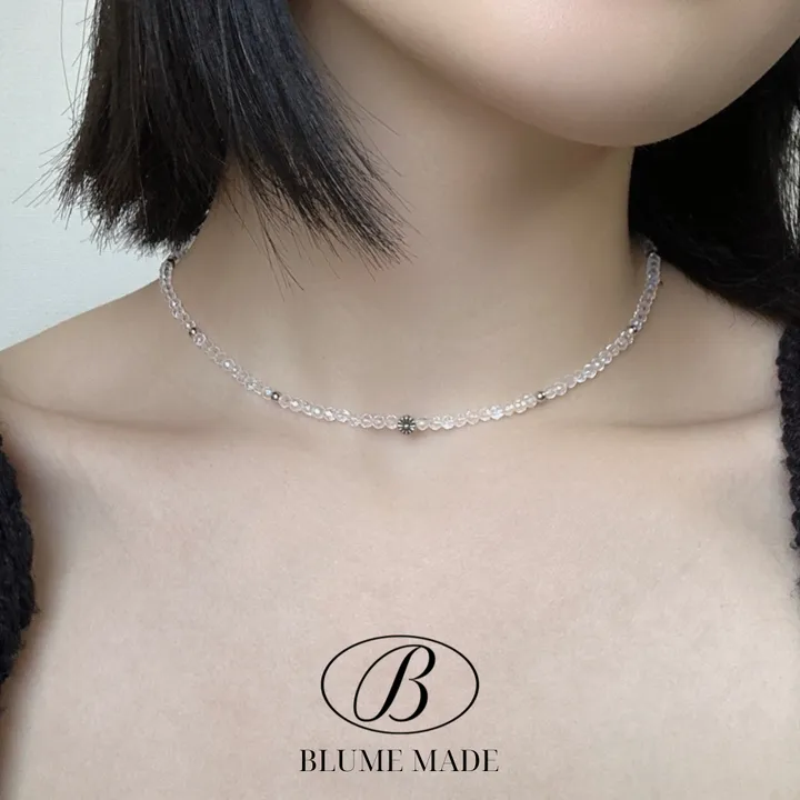 *3천개돌파🔥[made/3color]  플라워 비즈 목걸이 상세 이미지 15