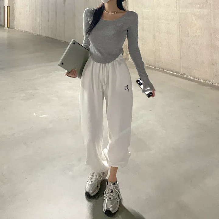 [8color/MADE] 하이퀄리티 웨하스 탄탄 와이드 조거팬츠 봄트레이닝 상세 이미지 32