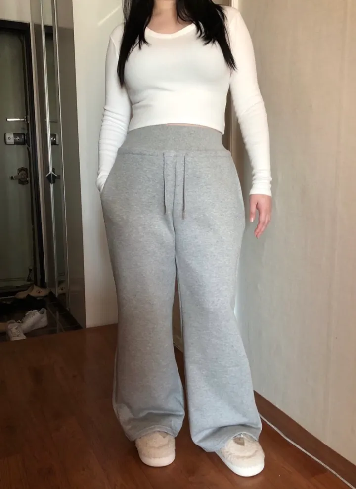 (골넓핏❤️‍🔥/~2XL/2col)코르셋 골반뽕 밴딩 와이드 트레이닝팬츠 상세 이미지 37