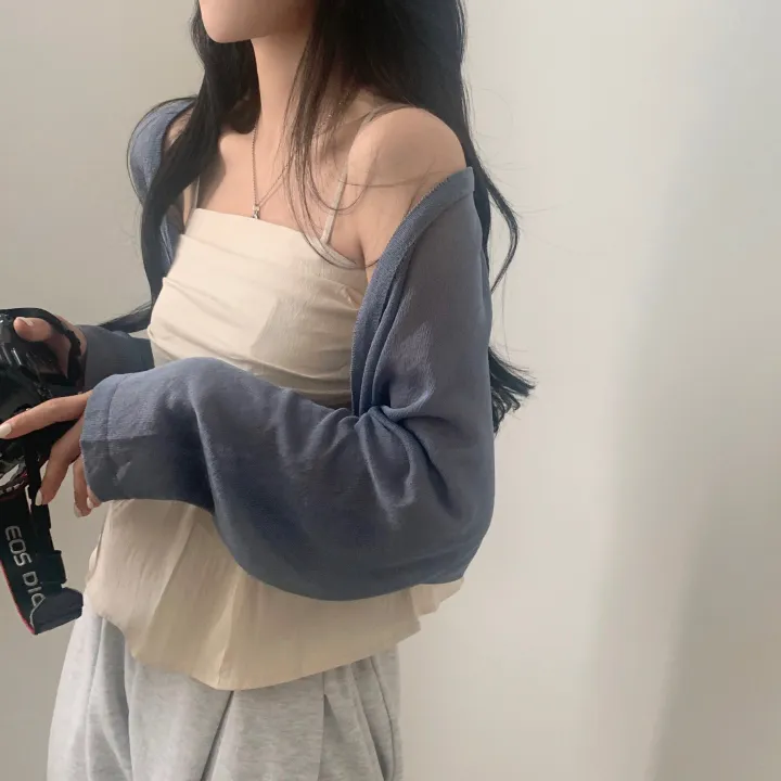 [고퀄버전🤍/가벼워요] 초여리핏, 데일리 긴팔 니트 볼레로가디건 - 5color 상세 이미지 8