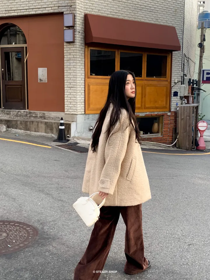 [울코트/울40%/누빔] 코지 부클코트 하프코트 코트 (3colors) 상세 이미지 56