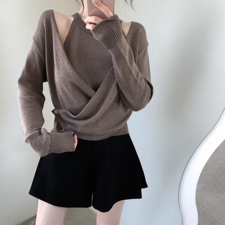 몬로 홀터set 랩가디건 상세 이미지 7